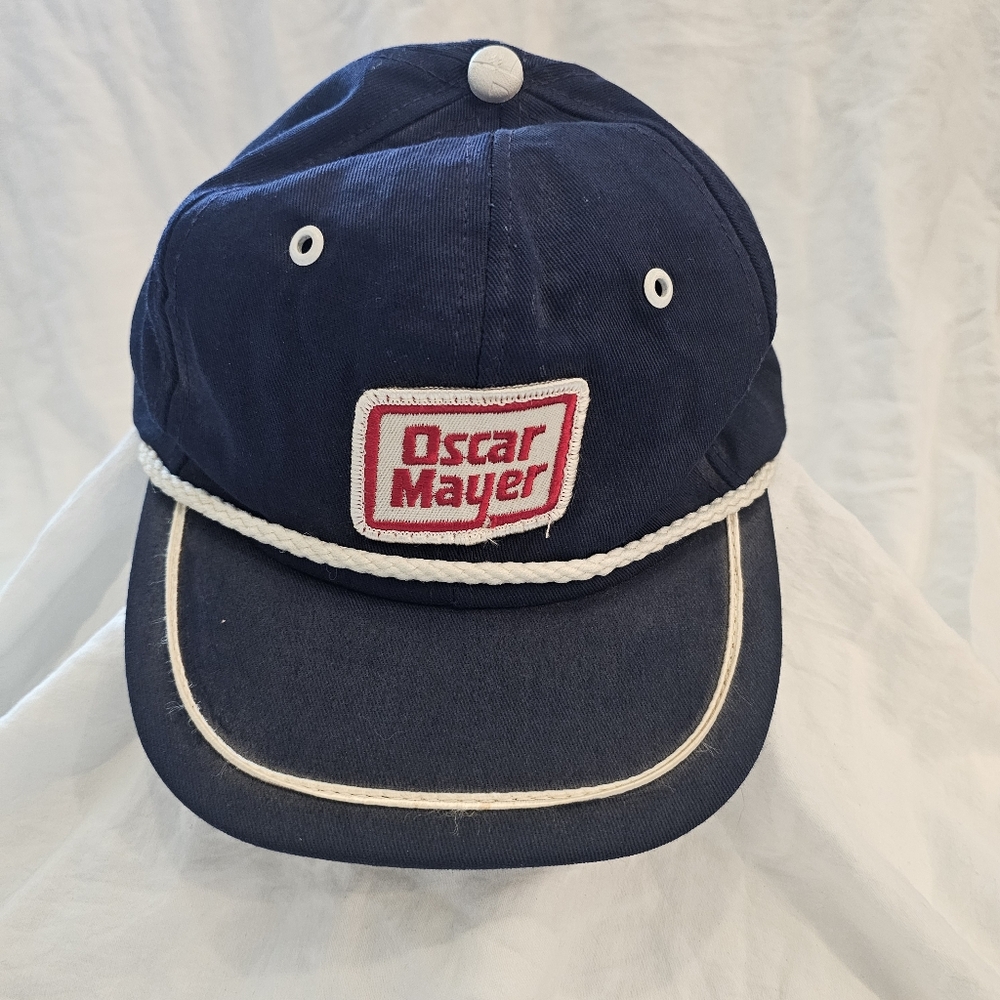 Vintage Oscar Mayer Snapback Hat Red White And Blue USA